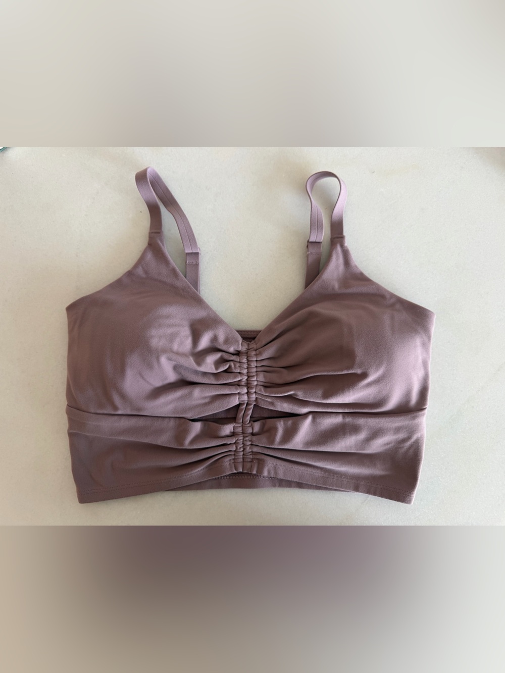 Athleta Ruched Front Sports Bra
